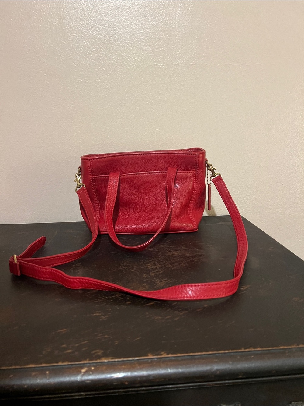 Vintage Coach Sonoma Small Satchel #4310 in Tomato Red